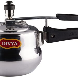 DIVYA 1 Litre Baby Handi Induction Bottom Pressure Cooker