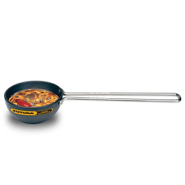 Hawkins Futura 1 Cup Tadka Pan, Hard Anodised Spice Heating Pan, 240 ml Pan, Black